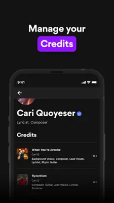 Musixmatch Pro for Artists android App screenshot 6